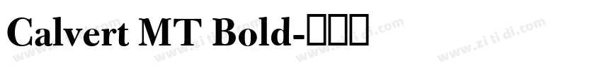 Calvert MT Bold字体转换